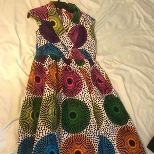 Long African print dress